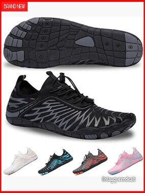 Barefoot Water Shoes for Hiking, Non-Slip Athletic Footwear, Wide Toe